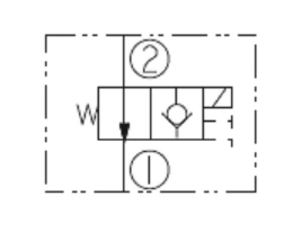 2/2-way poppet valve: 2/2-Wege Sitzventil